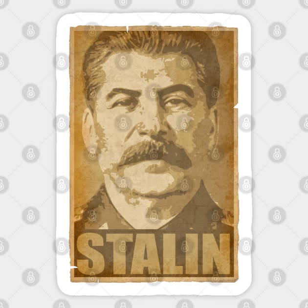 Joseph Stalin Sticker by Nerd_art